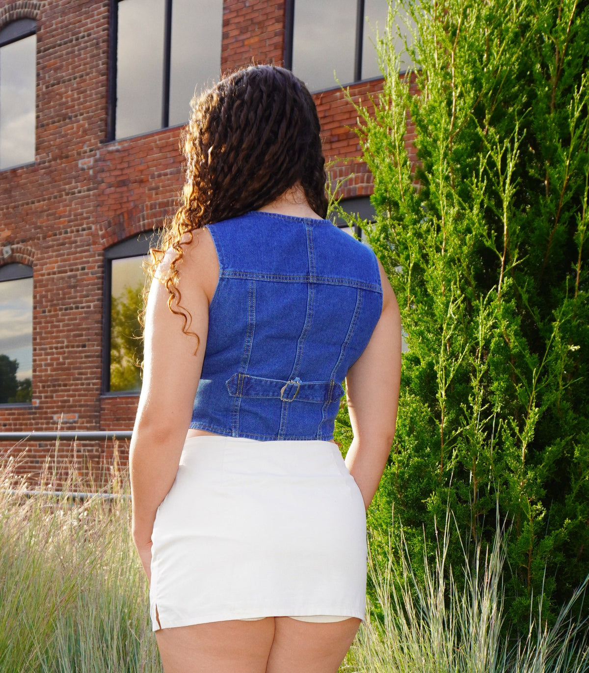 The Dakota Denim Halter Vest