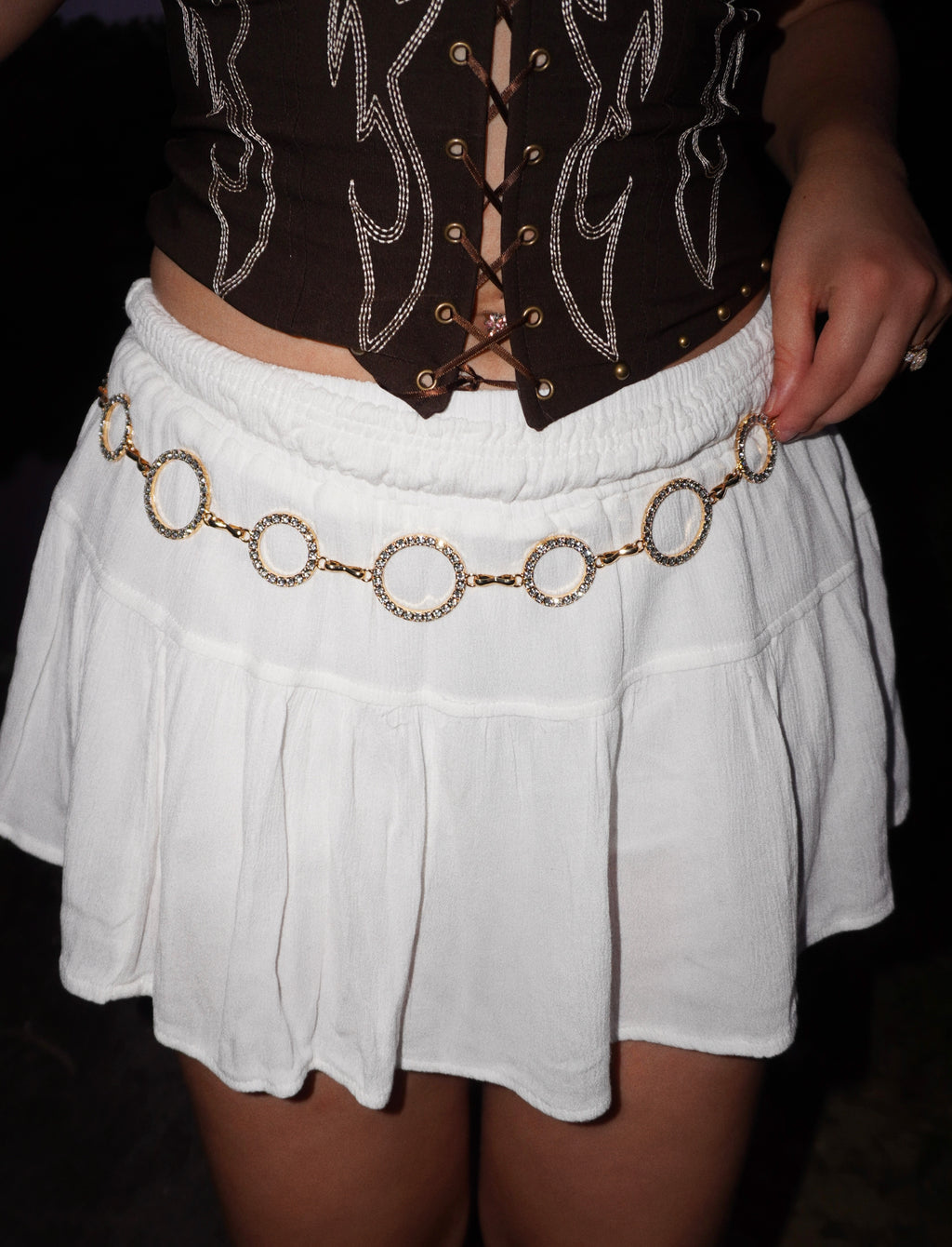 Crystal Rhinestone Belt