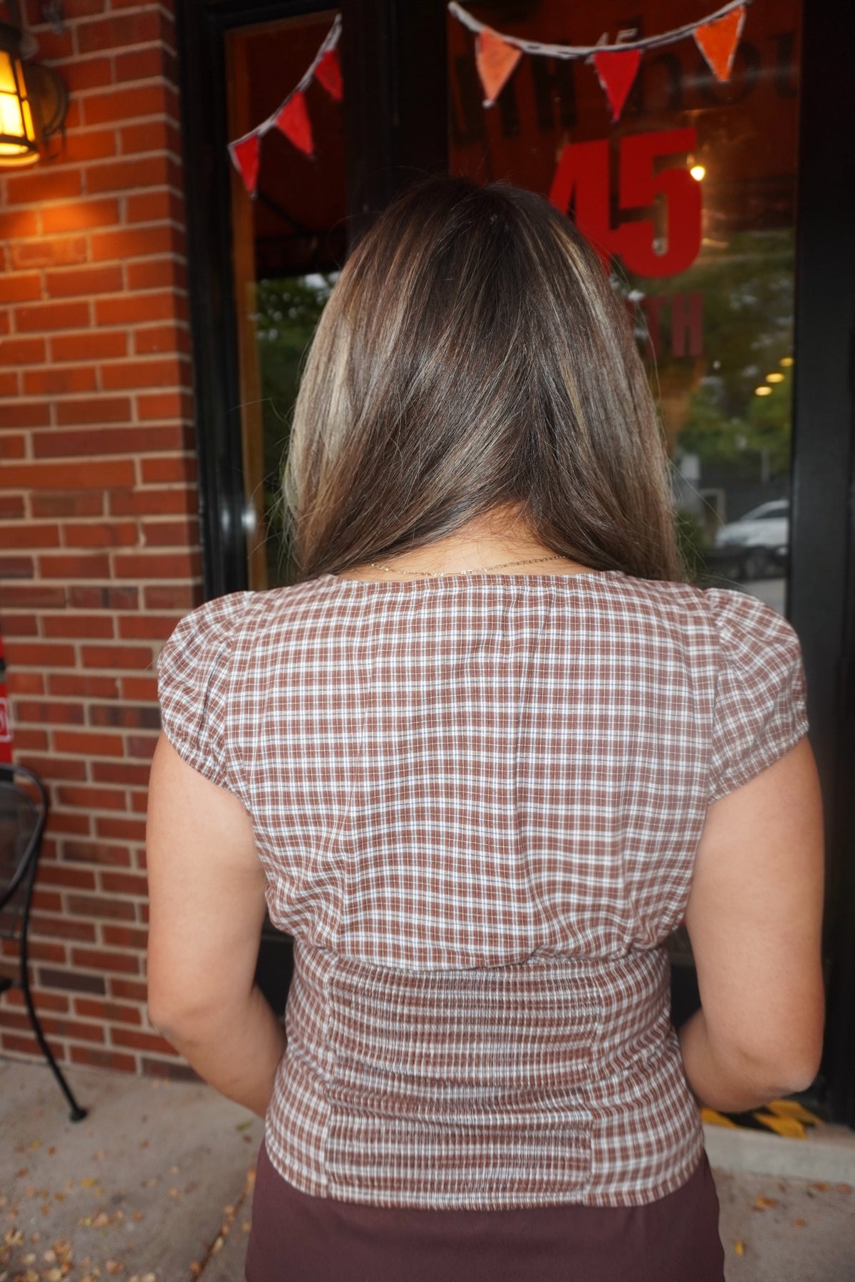 The Delilah Plaid Top