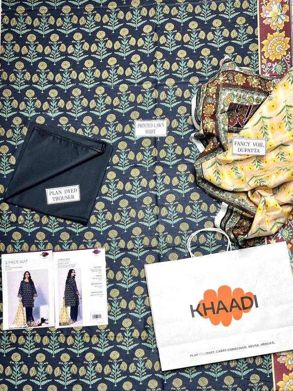 Khaadi Lawn 3 Piece Summer 24