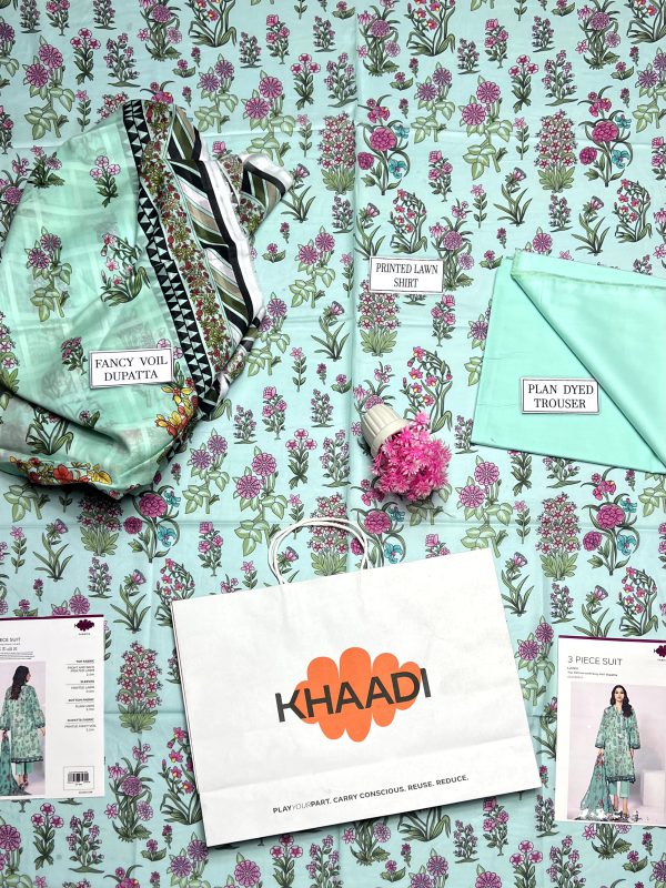 Khaadi Lawn 3 Piece Summer 24